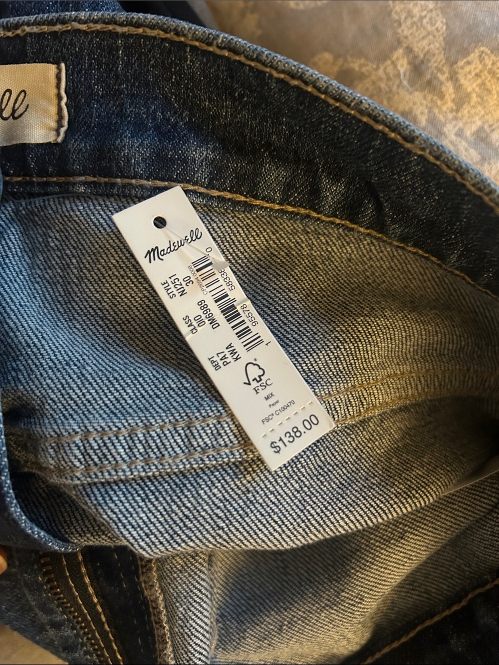 Madewell wide leg jeans NWT